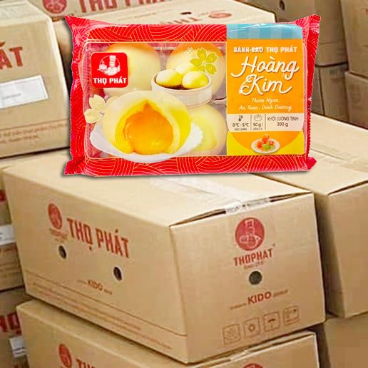  Bánh bao Hoàng Kim Kim Sa Thọ Phát thùng 8 gói x 300 g 