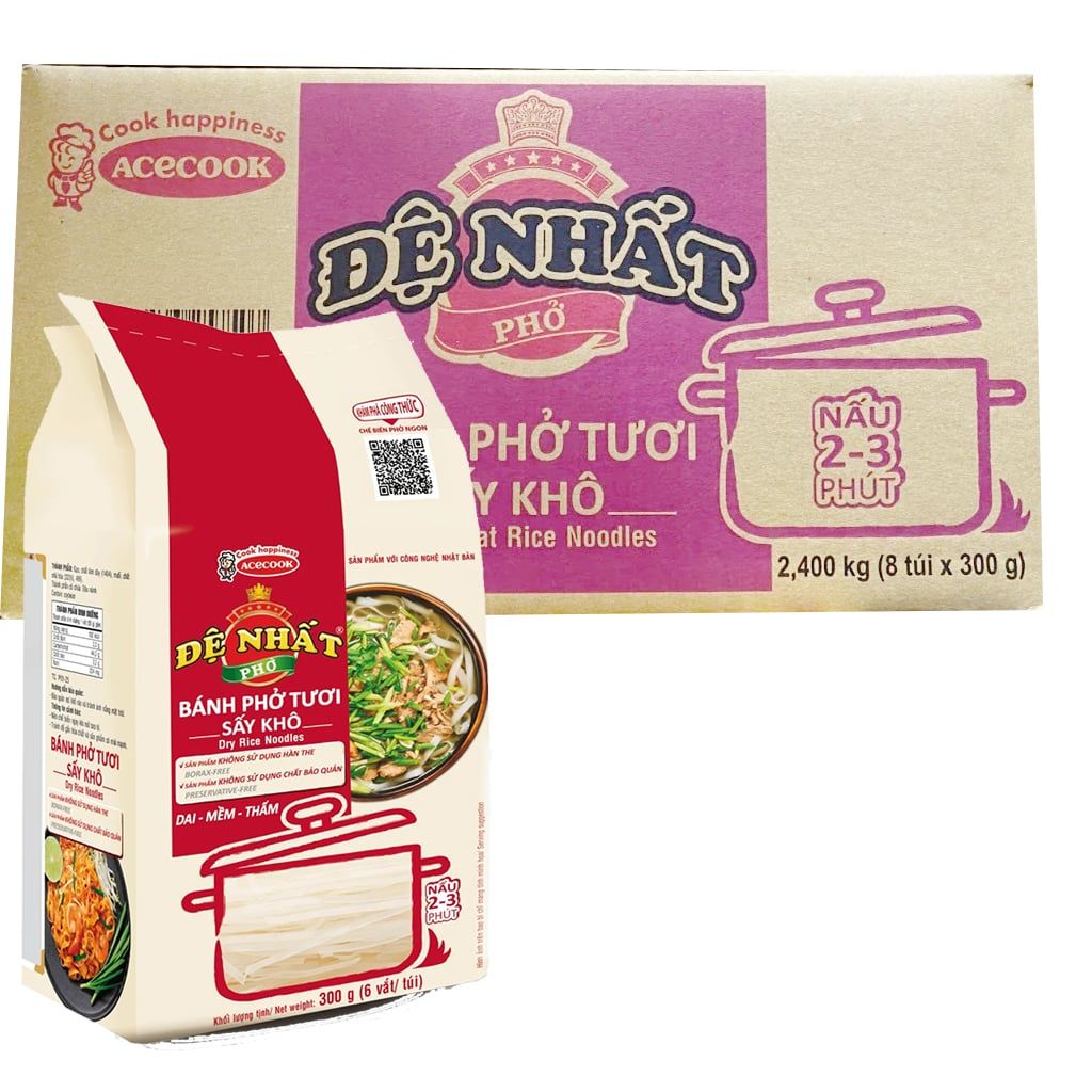  Bánh phở khô xưa và nay đệ nhất Acecook gói 300g 