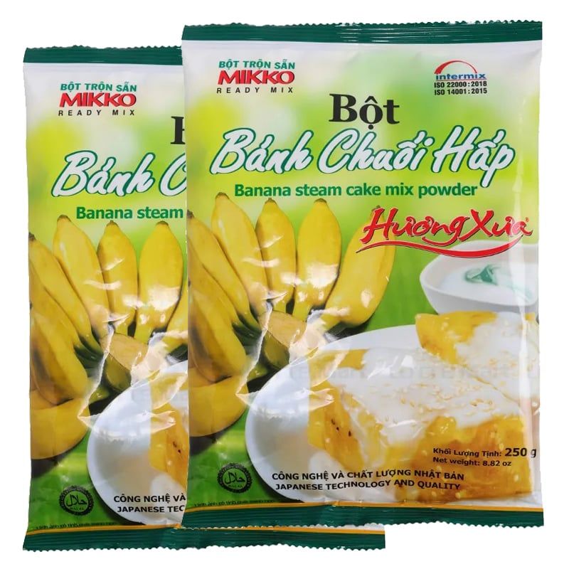  Bột bánh chuối hấp Mikko Hương Xưa thùng 50 gói 250gr 