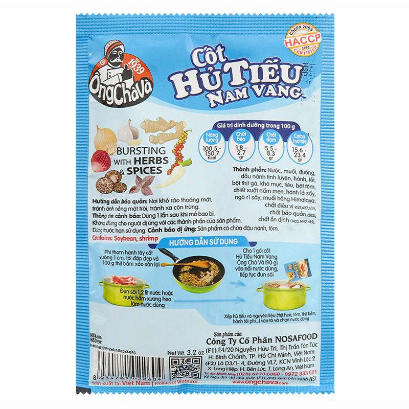  Cốt hủ tiếu Nam Vang Ông Chà Và gói 90g 