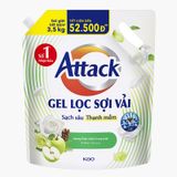  Gel giặt sạch sâu thanh mềm Attack Hương táo bộ 2 túi x 3.5kg 