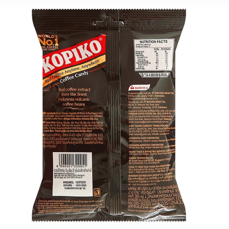  Kẹo cà phê Kopiko vị Classic gói 135g 