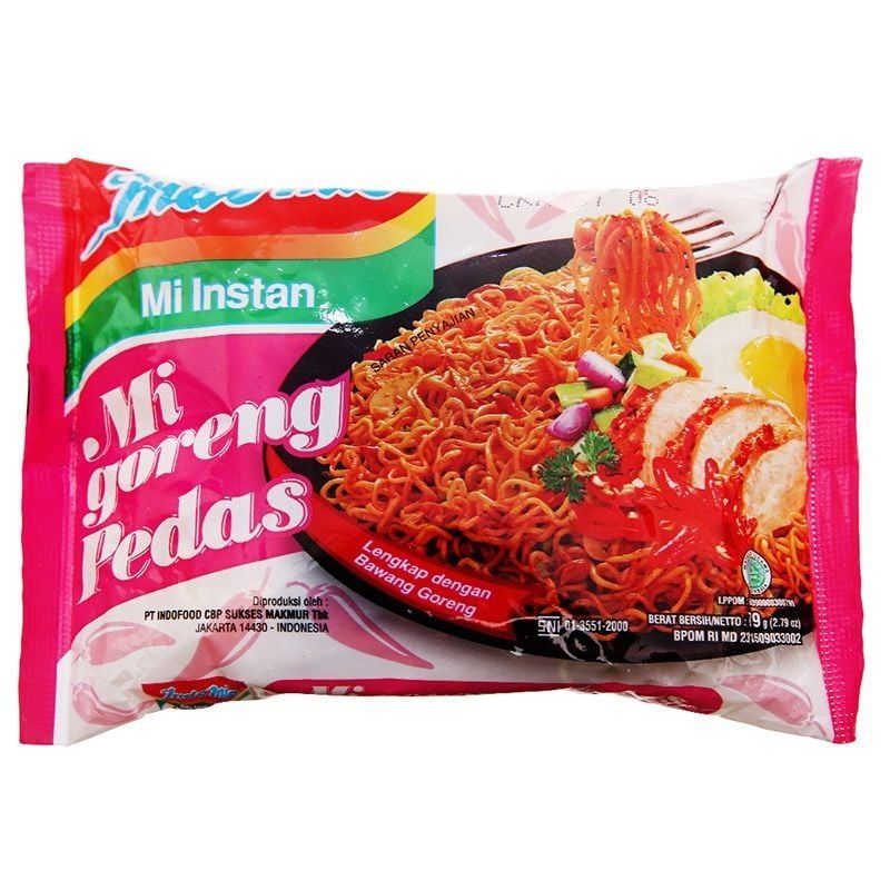  Đại lý Mì Indomie vị cay nồng thùng 40 gói x 79gr 