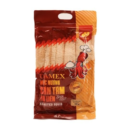  Mực nướng cán tẩm ăn liền Damex gói 90g 