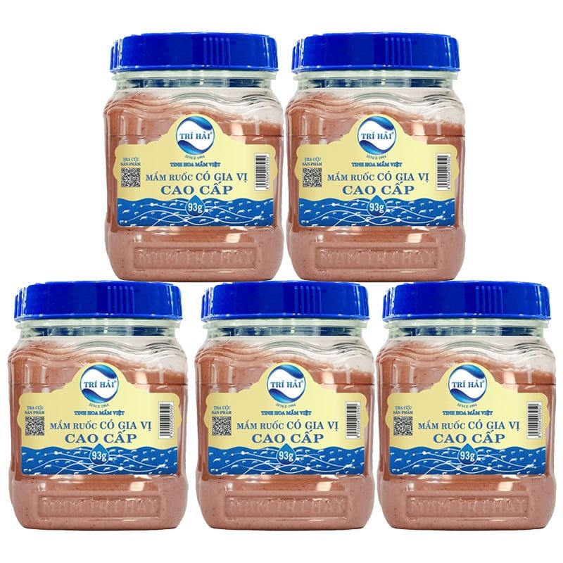  Mắm ruốc cao cấp Trí Hải có gia vị thùng 24 hũ x 93G 