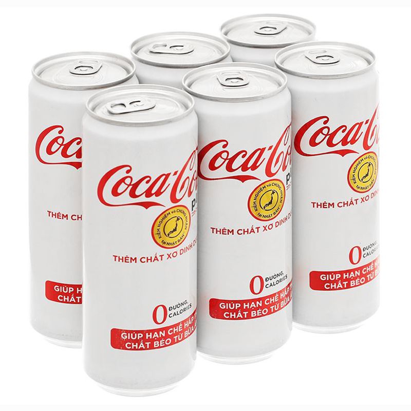  Nước giải khát có gas Coca Cola Plus thùng 24 lon x 330ml 