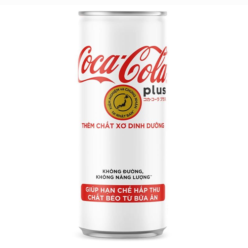  Nước giải khát có gas Coca Cola Plus lon 330ml 