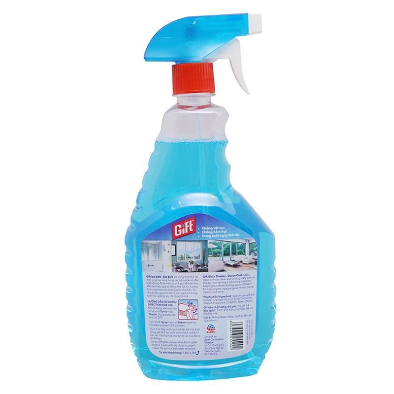  Nước lau kính Gift hương biển thùng 24 chai x 580ml 