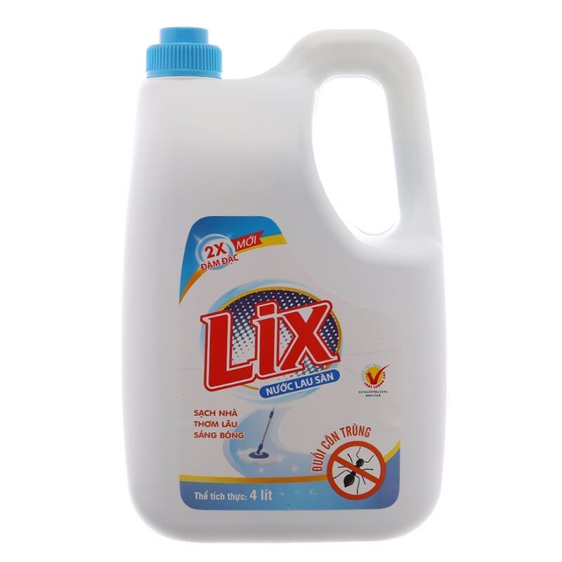  Nước lau sàn Lix đuổi côn trùng 4 can x 4 lít 