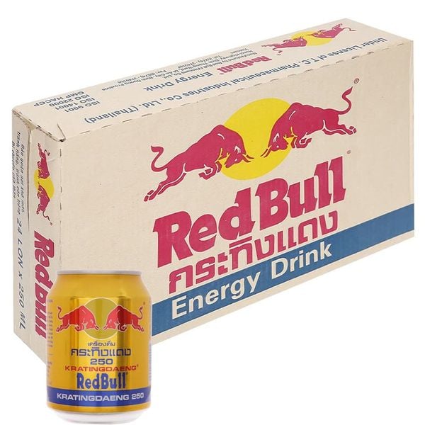  Nước tăng lực Redbull thùng 24 lon x 250 ml 