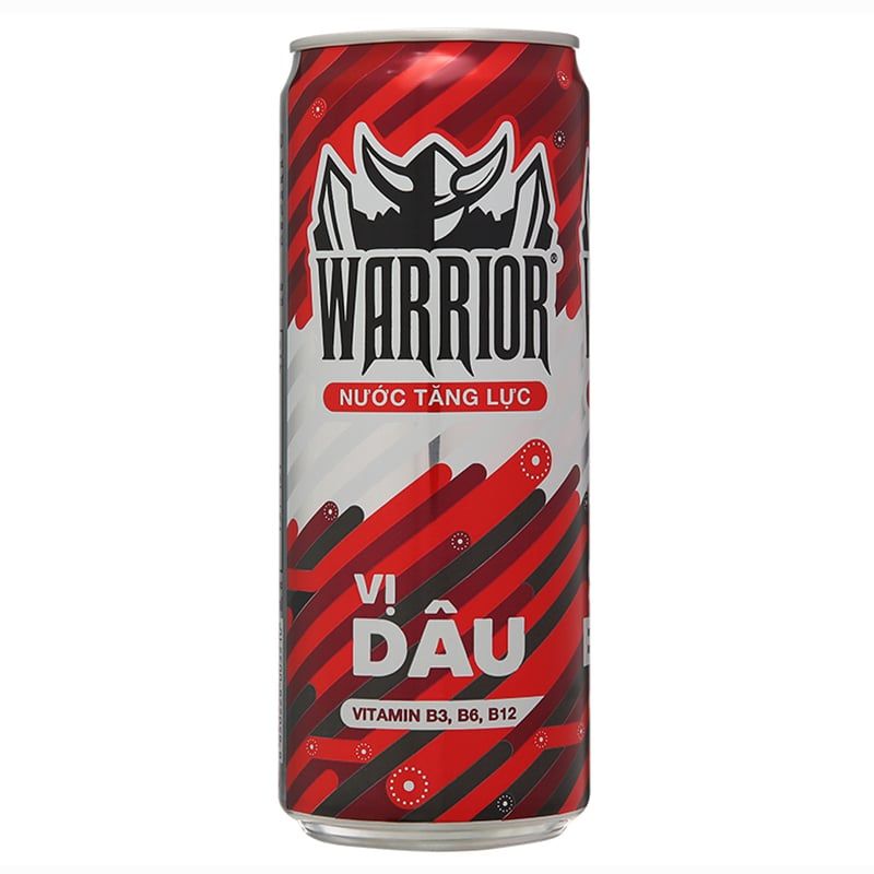  Nước tăng lực Warrior hương dâu thùng 24 lon x 325ml 