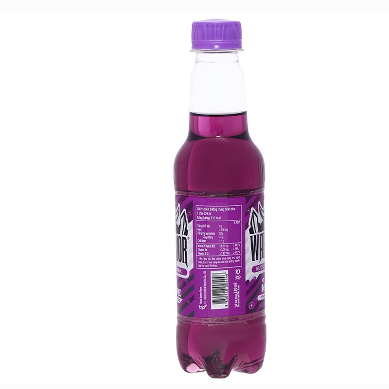  Nước tăng lực Warrior hương nho lốc 6 chai x 330ml 