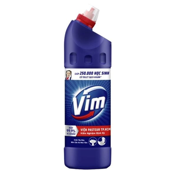  Nước tẩy bồn cầu & nhà tắm VIM diệt khuẩn chai 880ml 