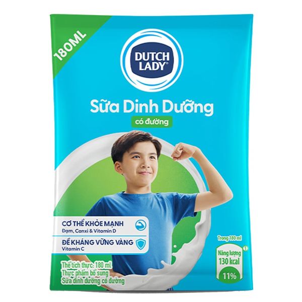  Sữa dinh dưỡng có đường Dutch Lady bịch 2200ml 