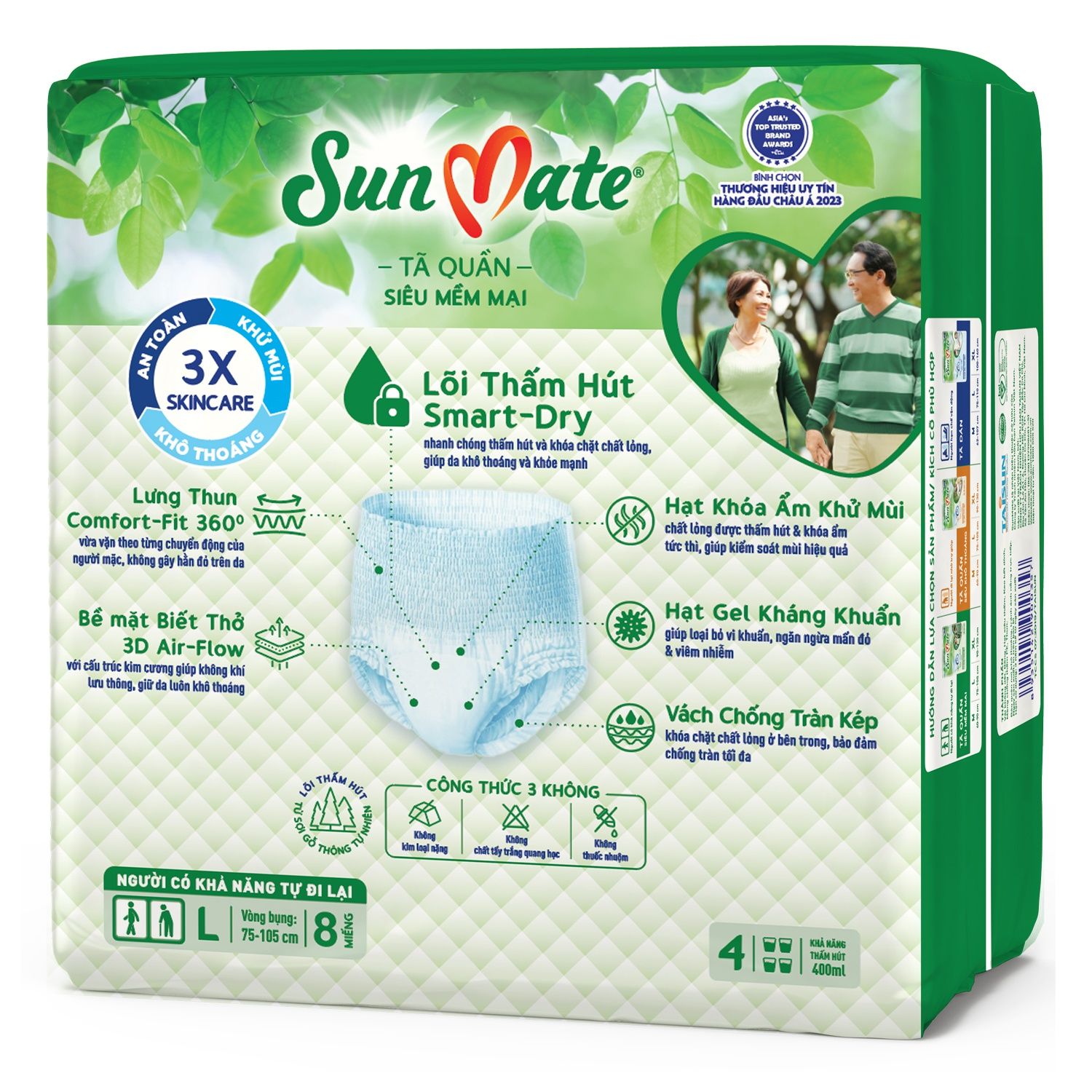  Tã quần Sunmate size l gói 8 miếng 