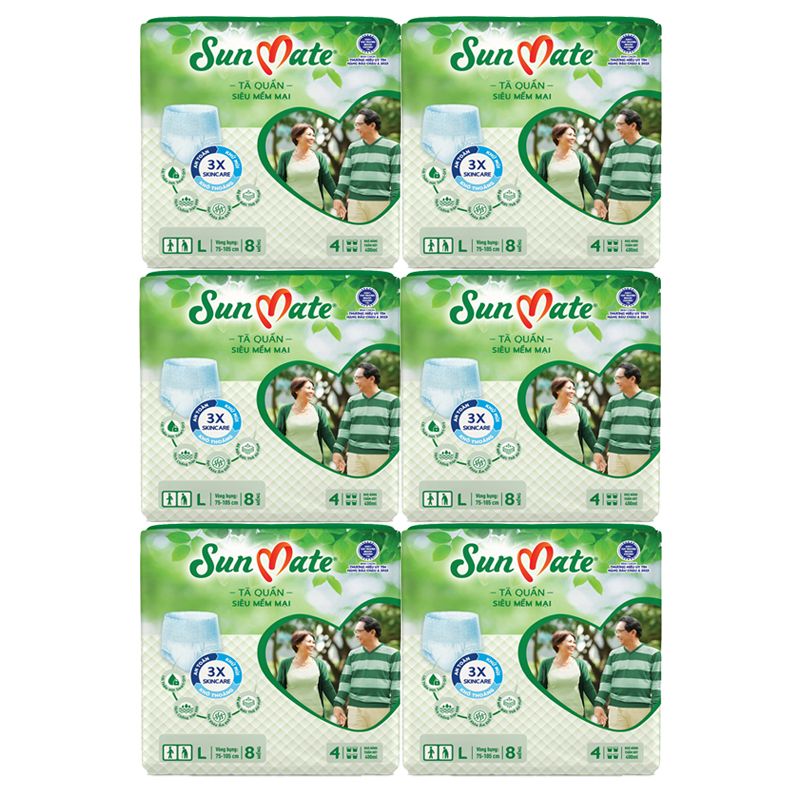  Tã quần Sunmate size l gói 8 miếng 