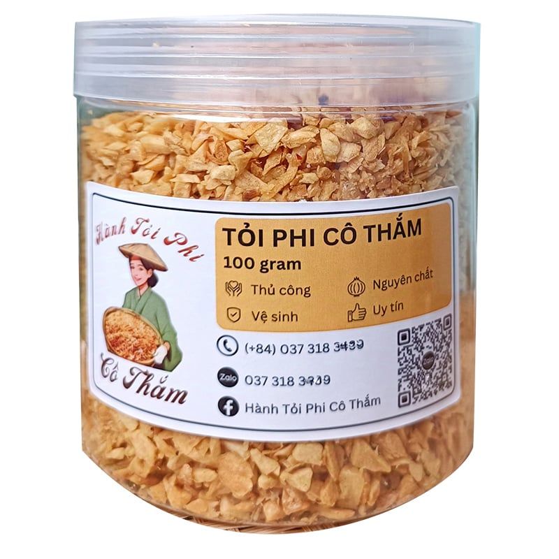  Tỏi phi truyền thống nguyên chất hiệu cô Thắm hộp 100g 