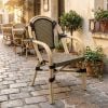 Ghế Cafe Ngoài Trời Khung Nhôm Giả Mây AM-GC081