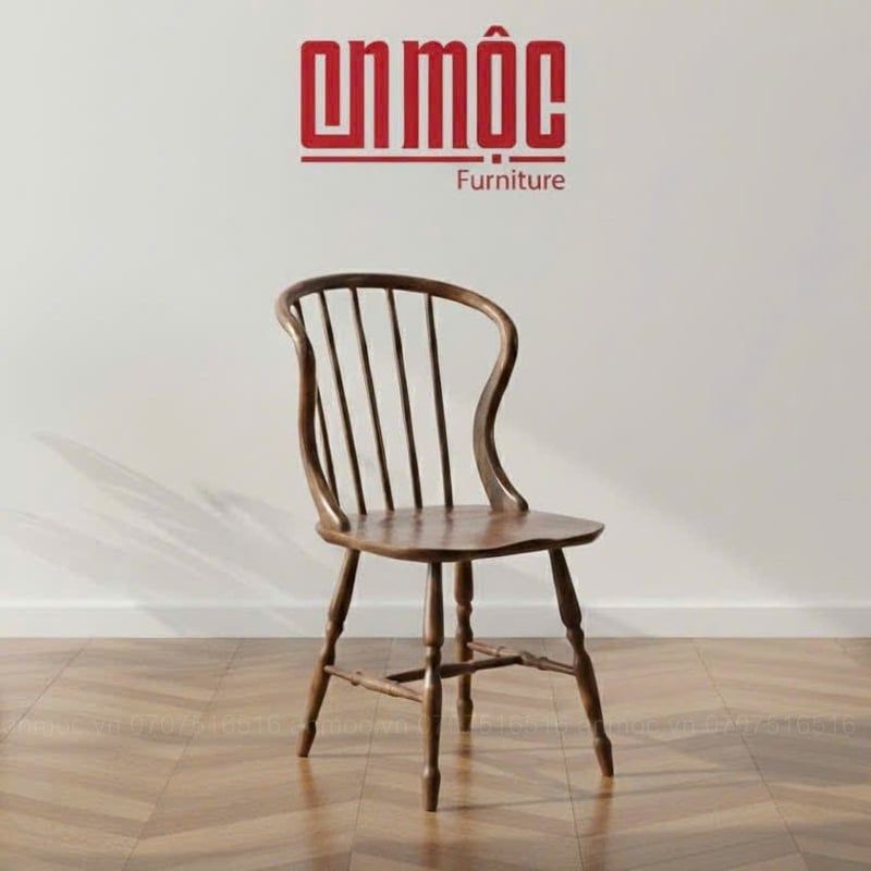 Ghế Gỗ Tựa Cong