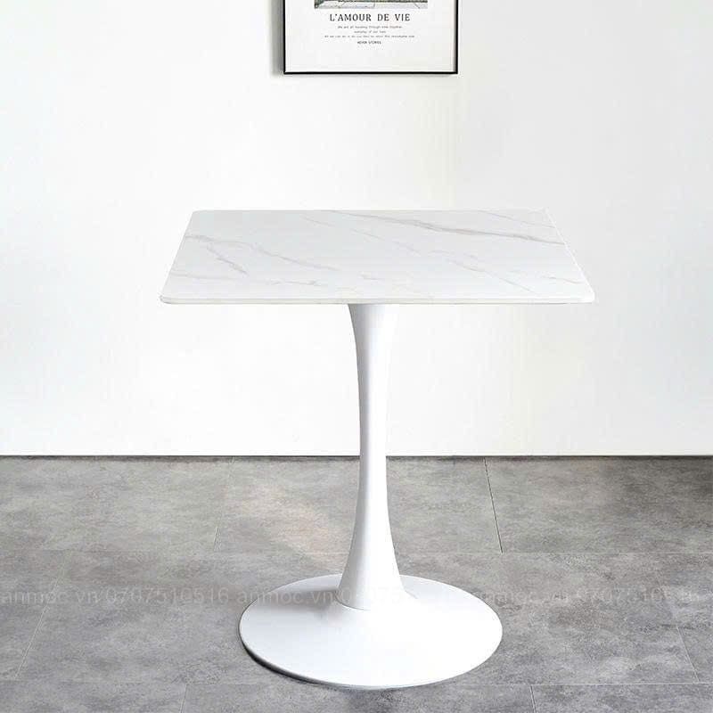 Bàn Tulip Mặt Đá Vuông
