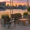 Sofa Băng Ngoài Trời Khung Nhôm Mặt Composite
