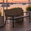 Sofa Băng Ngoài Trời Khung Nhôm Mặt Composite