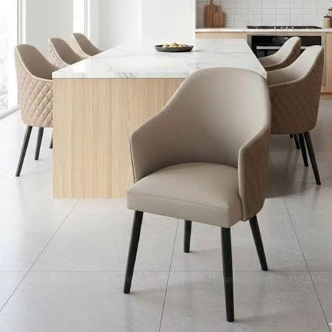  Ghế Velvet Lưng Trám Có Tay 