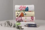  Combo 3 Khăn Tắm Trẻ Em Cao Cấp Mollis 100% Cotton USA Tự Nhiên Mềm Mại Thấm Hút Tốt In Hình Dễ Thương An Toàn Cho Da Em Bé BM5A 