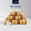  Bộ 3 Khăn Gồm Khăn Tắm, Khăn Gội/Mặt, Khăn Tay Mollis Cao Cấp 100% Cotton Chải Kỹ Siêu Thấm Hút, Mềm Mại Mịn Đẹp, Thấm Hút Tốt Ít Rụng Bông Cho Người Lớn BMBC-FMBC-HMBC 