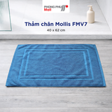  Thảm Chân Mollis Cao Cấp 100% Cotton Usa Chống Trơn Trượt, Siêu Thấm Hút, Nhanh Khô Phù Hợp Cho Gia Đình FMV7 