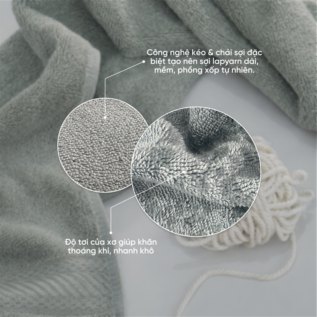  Combo 3 Khăn Tắm Mollis Cotton Lapyarn 60 x 120 cm BM8V Cao Cấp Mềm Mịn Thấm Hút Tốt Nhanh Khô Không Ra Màu Không Xù Đồ Lông PG92 