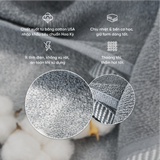  Combo 3 Khăn Gội/Mặt, 5 Khăn Gội/Mặt BELLETO Cotton USA Giá Rẻ, Siêu Thấm Hút & Mềm Mịn, Khô Nhanh Đi Du Lịch, Spa, Gym, Thể Thao FH8S 