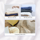  Khăn Tắm, Khăn Gội/Mặt, Khăn Tay Mollis Sợi Smart Yarn Mềm Mại Xốp Nhẹ Ít Xơ Bông, Siêu Thấm Hút Giữ Form Sau Nhiều Lần Giặt, Phù Hợp Cho Người Lớn, Đi Du Lịch, Spa, Tập Thể Thao BMBA-BMBB-FMBA-HMBA 