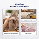  Combo 3 Khăn Gội/Mặt, 5 Khăn Gội/Mặt BELLETO Cotton USA Giá Rẻ, Siêu Thấm Hút & Mềm Mịn, Khô Nhanh Đi Du Lịch, Spa, Gym, Thể Thao FH8S 