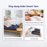  Khăn Tắm, Khăn Gội/Mặt, Khăn Tay Mollis Sợi Smart Yarn Mềm Mại Xốp Nhẹ Ít Xơ Bông, Siêu Thấm Hút Giữ Form Sau Nhiều Lần Giặt, Phù Hợp Cho Người Lớn, Đi Du Lịch, Spa, Tập Thể Thao BMBA-BMBB-FMBA-HMBA 