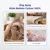  Khăn Tắm, Khăn Gội/Mặt, Khăn Tay BELLETO Cotton USA Siêu Thấm Hút & Mềm Mịn, Khô Nhanh Đi Du Lịch, Spa, Gym, Thể Thao BH1T- BH8S-FH8S-HH8S 