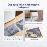  Combo 3 Thảm Chân Recycle Bảo Vệ Môi Trường Quảng Phú Giá Rẻ Siêu Thấm Hút, Mềm Mịn, Vật Dụng Để Trang Trí Nhà Tắm Và Cửa Ra Vào YTWB-YTVB-YTUB 
