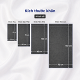  Khăn Tắm, Khăn Gội/Mặt, Khăn Tay Mollis Sợi Smart Yarn Mềm Mại Xốp Nhẹ Ít Xơ Bông, Siêu Thấm Hút Giữ Form Sau Nhiều Lần Giặt, Phù Hợp Cho Người Lớn, Đi Du Lịch, Spa, Tập Thể Thao BMBA-BMBB-FMBA-HMBA 