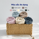  Combo 3 Khăn Gội/Mặt, 5 Khăn Gội/Mặt BELLETO Cotton USA Giá Rẻ, Siêu Thấm Hút & Mềm Mịn, Khô Nhanh Đi Du Lịch, Spa, Gym, Thể Thao FH8S 