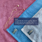  Khăn Tắm, Khăn Gội/Mặt, Khăn Tay Mollis cao cấp sợi Air Soft Yarn ít rụng bông, mềm mại thấm hút tốt khô nhanh vượt trội cho người lớn, phù hợp cho thể thao, gội đầu quấn đầu, du lịch 