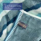  Khăn Tắm, Khăn Gội/Mặt, Khăn Tay Mollis Cao Cấp 100% Cotton Chải Kỹ Siêu Thấm Hút, Mềm Mại Mịn Đẹp, Thấm Hút Tốt Ít Rụng Bông Cho Người Lớn BMBC-FMBC-HMBC 