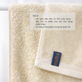  Combo 3 Khăn Gội/Mặt Mollis Soybean 34x80cm Khăn Cao Cấp Sợi Đậu Nành Nuôi Dưỡng Làn Da Mịn Thoáng Thấm Hút Không Xù Đổ Lông FMD4 - PH34 