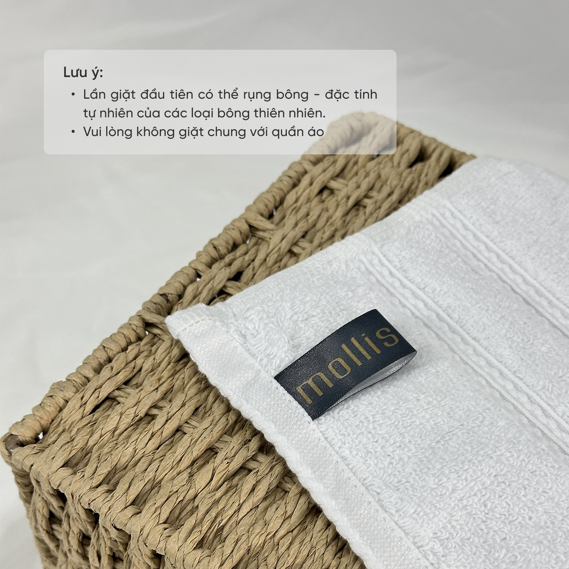  Khăn Tắm, Khăn Gội/Mặt, Khăn Tay Mollis Sợi Smart Yarn Mềm Mại Xốp Nhẹ Ít Xơ Bông, Siêu Thấm Hút Giữ Form Sau Nhiều Lần Giặt, Phù Hợp Cho Người Lớn, Đi Du Lịch, Spa, Tập Thể Thao BMBA-BMBB-FMBA-HMBA 
