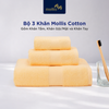  Bộ 3 Khăn Mollis Cotton Cao Cấp Gồm 1 Khăn Tắm, 1 Khăn Gội/Mặt. 1 Khăn Tay Mềm Mịn, Thấm Hút Tốt, Nhanh Khô, An Toàn Cho Da B853-FM61-HM50 