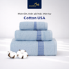  Khăn Tắm, Khăn Gội/Mặt, Khăn Tay 100% Cotton USA mềm mại và siêu thấm hút tốt cho người lớn, tiện lợi du lịch, gội đầu spa, quấn tóc, tập thể thao (B847-FC03-HM58) 