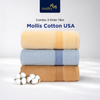  Combo 3 Khăn Tắm Mollis Cotton B847 100% Cotton USA mềm mại và siêu thấm hút tốt cho người lớn, tiện lợi du lịch, gội đầu spa, quấn tóc, tập thể thao PF55 