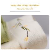  Khăn Tắm, Khăn Gội/Mặt, Khăn Tay Cao Cấp Mollis Chất Liệu Soybean Đậu Nành Tái Tạo Làn Da, Thấm Hút Tốt Và Mềm Mại, Phù Hợp Làm Quà Tặng, Du Lịch, Spa, Salon BMB4-FMD4-HME2 
