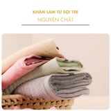  Bộ 3 Khăn Gồm Khăn Tắm, Khăn Gội/Mặt, Khăn Tay Mollis Cao Cấp Sợi Tre Bamboo Kháng Khuẩn Siêu Thấm Hút Mềm Mại Mịn Màng Cho Người Lớn Và Trẻ Em BMBM-FMBM-HMBM 