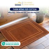 Thảm Chân Mollis Cao Cấp 100% Cotton Usa Chống Trơn Trượt, Siêu Thấm Hút, Nhanh Khô Phù Hợp Cho Gia Đình FMV7 