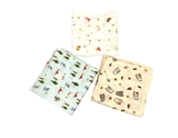  Khăn tắm trẻ em Mollis sợi tre Bamboo in hình dễ thương siêu mềm mại thấm hút tốt lau mặt lau người giữ ấm cho da của bé yêu 